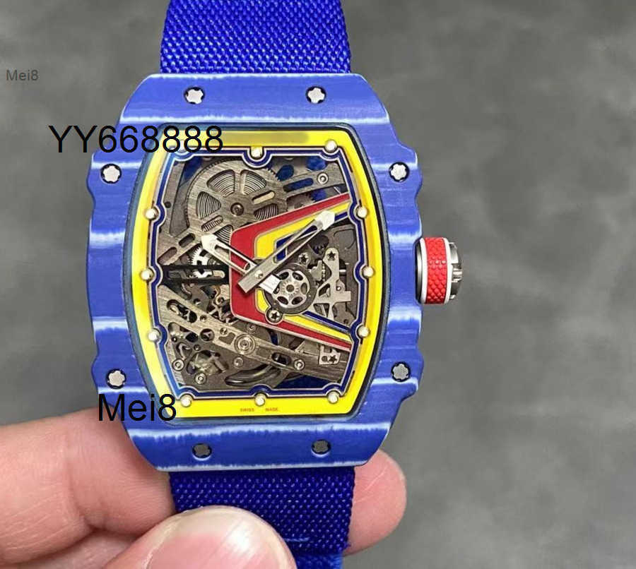 Mens watches high quality designer watch Automatic Mechanical watch Rmm6702 Tourbillon Movement 38X47X78mm sapphire crystal mirror ceramic case MeIM