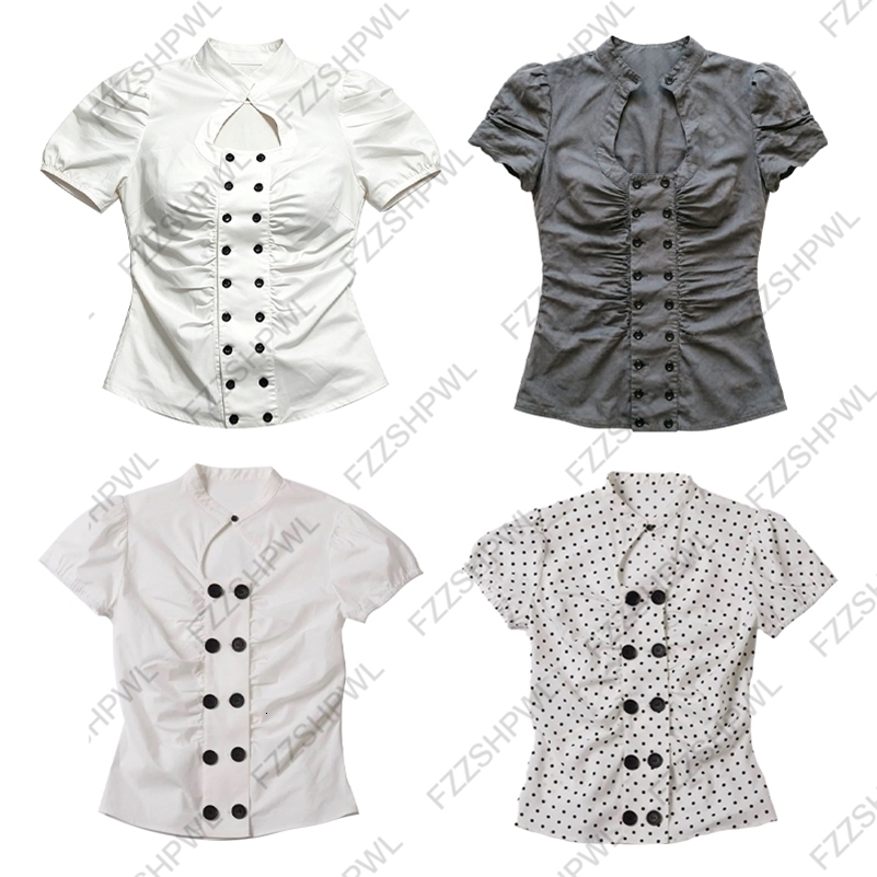 Gothic women shirt highstreet style solid color chic street style everyday casual Harajuku Emo Girl fashion Y2K cute casual top 260916