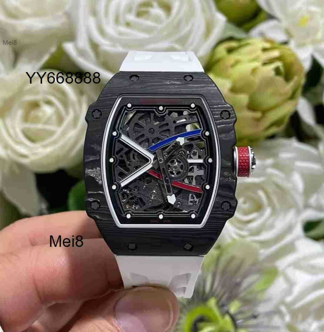 Mens watches high quality Luxury watch Automatic Mechanical watch Rmm6702 Tourbillon Movement 38X47X78mm sapphire crystal mirror ceramic case design