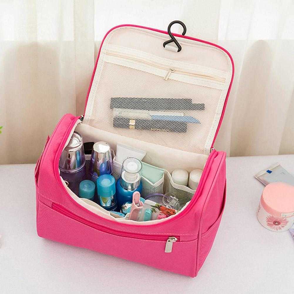 Bag Waterproof Makeup With Hanging Hook and Multiple Pockets Cosmetic Bags for Travel Essentials Toiletry Bag for Women Men T260917