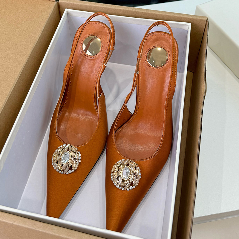 2026 luxury brand new 12 color dress high heels Luxury Designer Satin crystal encrusted Evening shoes partydesigner shoes Rhinestone formal shoes Wi