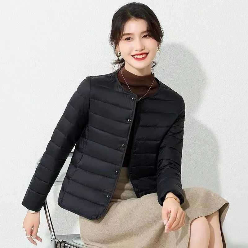 Short Women Autumn Down Winter Cotton Jacket 2026 New Thin Light Warm Coat Women Parkas Female Casual Outwear Lady Tops H260917