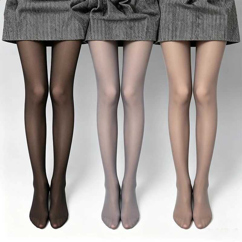 JK Thermal Tights Fleece Stretch Party Sheer Pantyhose High Waist Sexy ColdResistant Pants Translucent Ultra Thin Leggings H260916