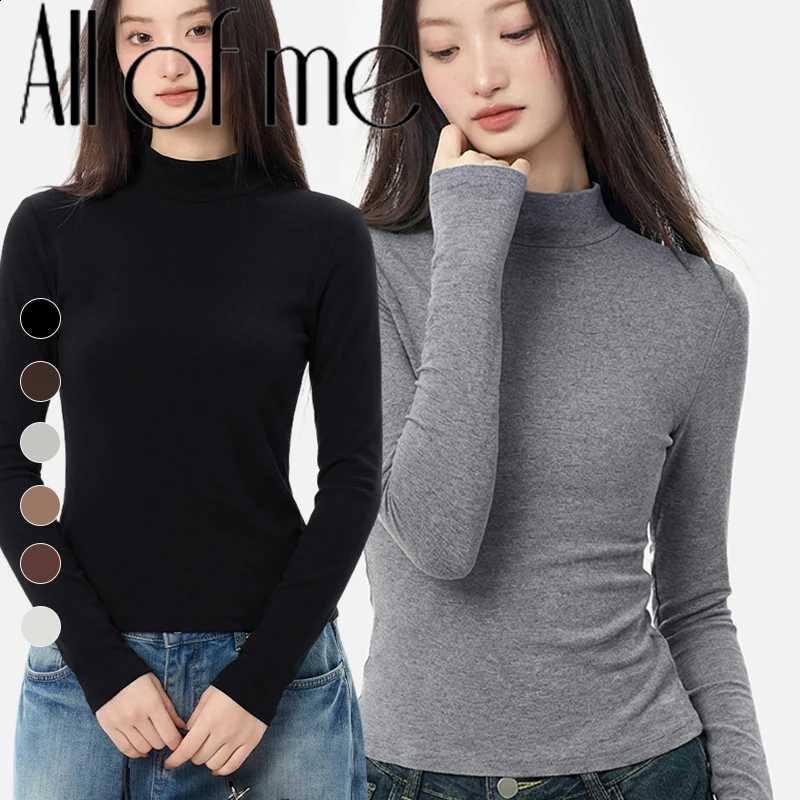 1Pcs Women Pile Thermal Top Soft Warm Fleece Long Sleeve Blouse Elastic Basic Layering Shirt Autumn Winter Daily Under Clothes H260916