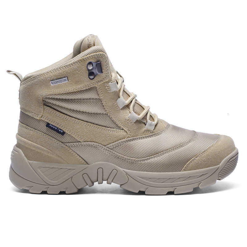 Ankle Boots for Men Combat Outdoor Light Casual Leather Shoes 2024 Men Shoes Male Waterproof Snow Boots High Top Sneakers D260917