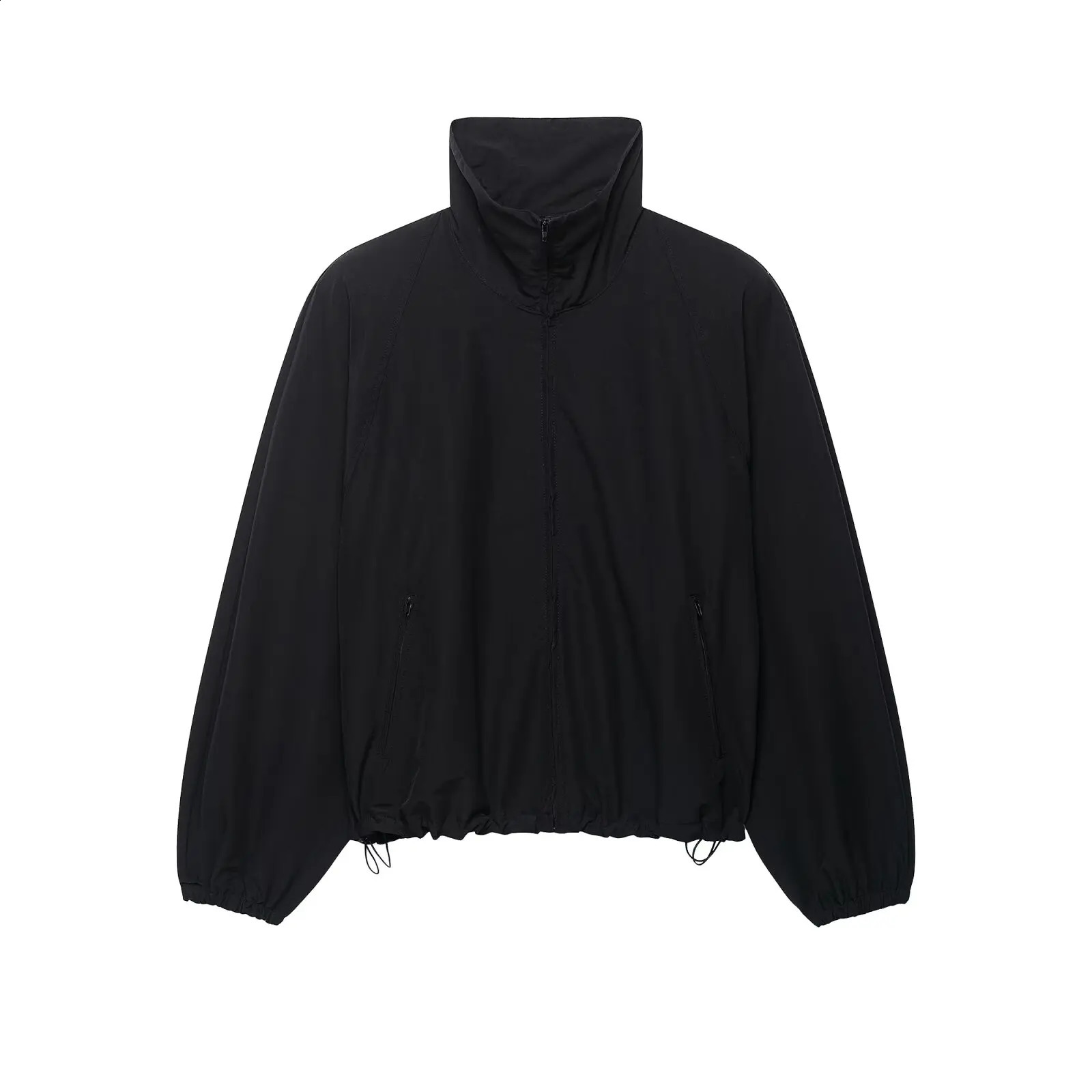 Womens Black Jackets 2026 zanban Long Sleeve Tops Casual Loose Chic Outwear With Zipper Woman Coat 260916