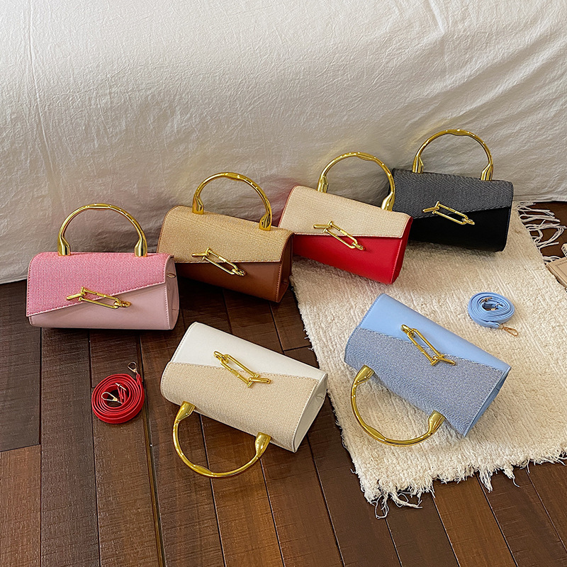 New fashion simple small square with a high-end feel, versatile handbag for work, commuting, and casual use, shoulder or crossbody bag