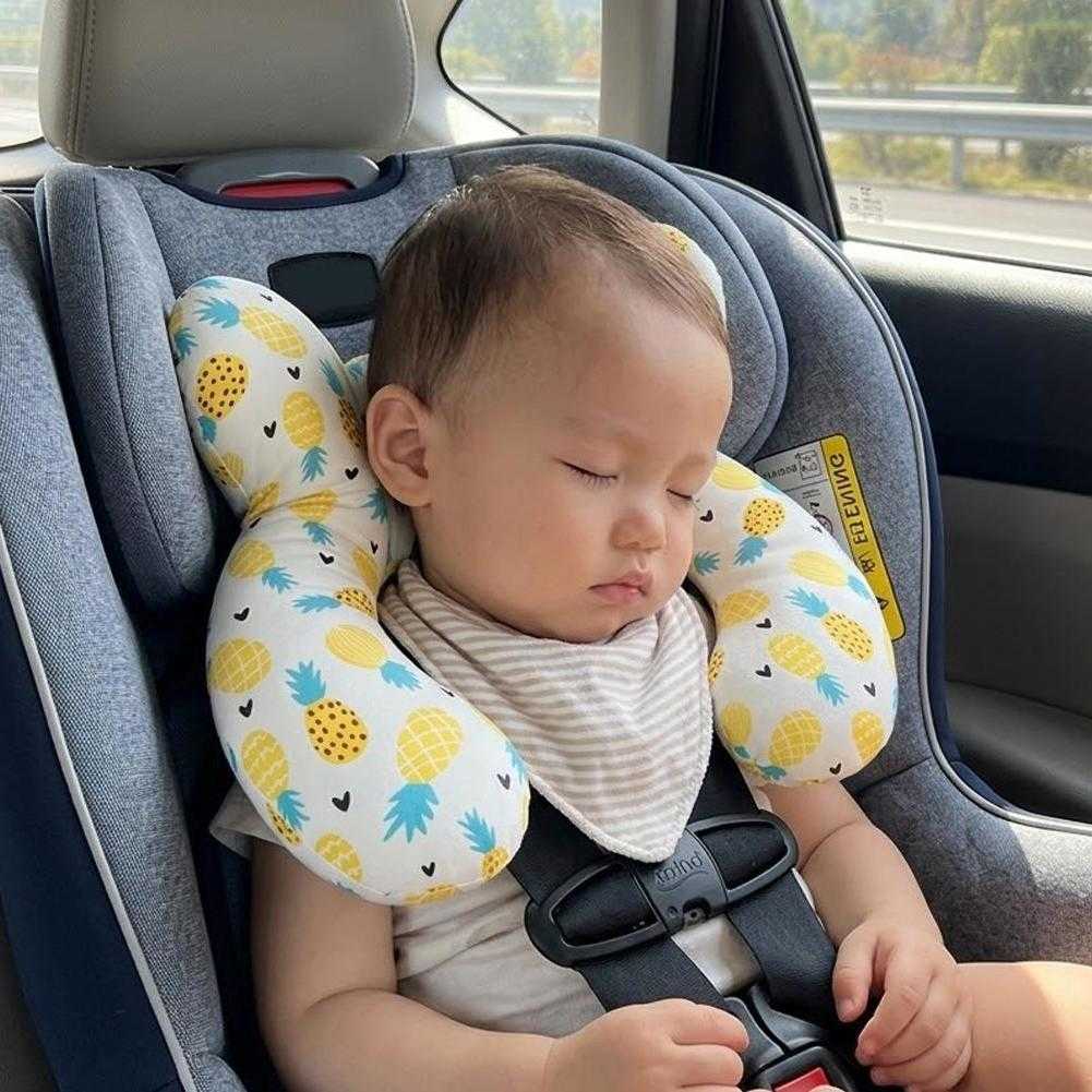 Protective Travel Car Seat Head And Neck Pillow Soft Neck Support Pillow Children U Shape Headrest Head Protection Cushion L260915E92I