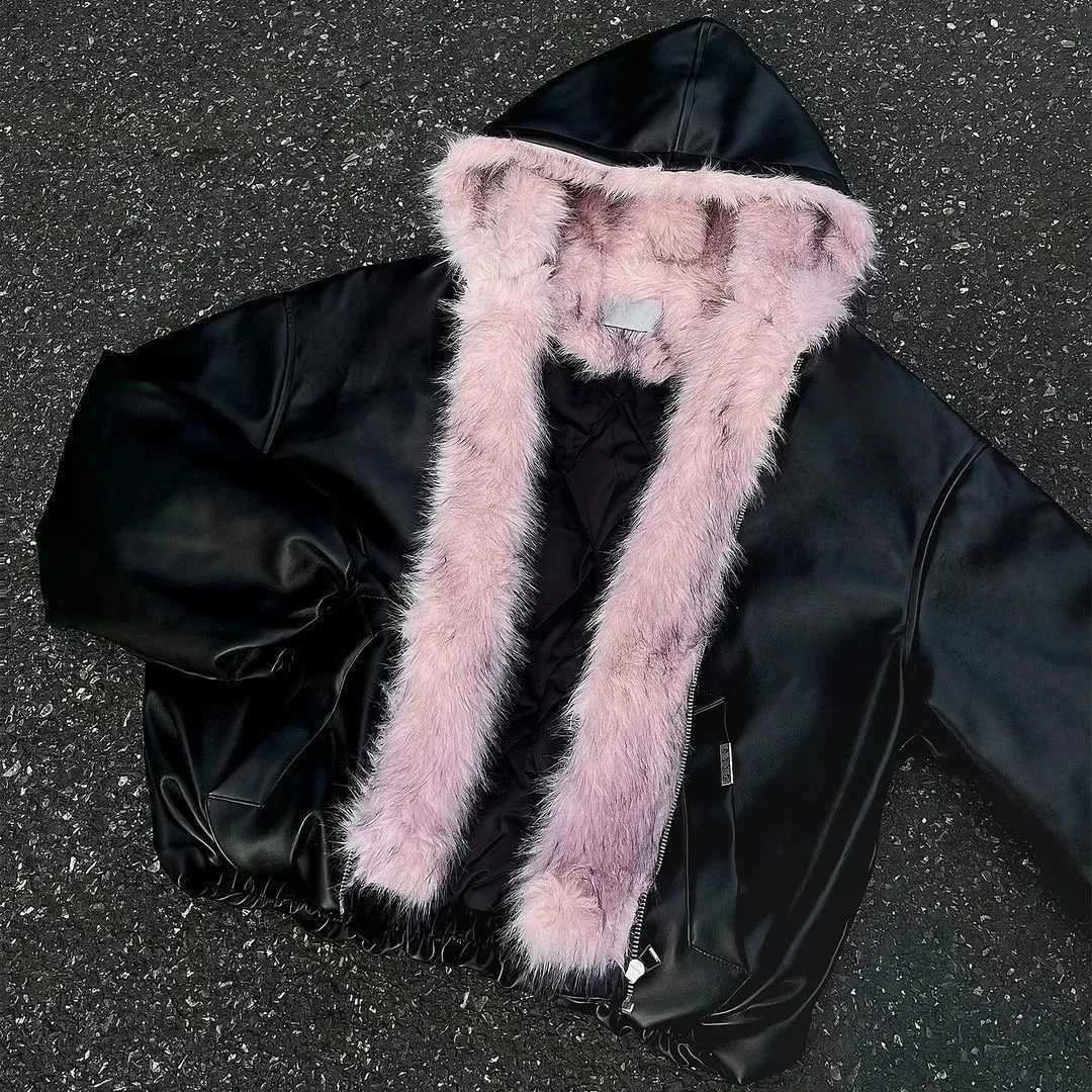 Fuax Fur Hooded Parkas Y2K Coats Vintage Thicken Loose Casual Chaqueta Tops Fashion Snow Wear Women Jackets Abrigos 2026 H260917