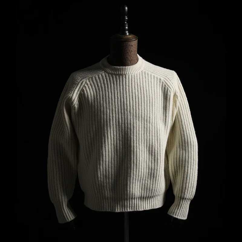 Korean American Men's Heavy Sweater Version 2025 Autumn Winter Thickened Trendy Loose Versatile Fashionable Lapel Sweater Jacket J260916