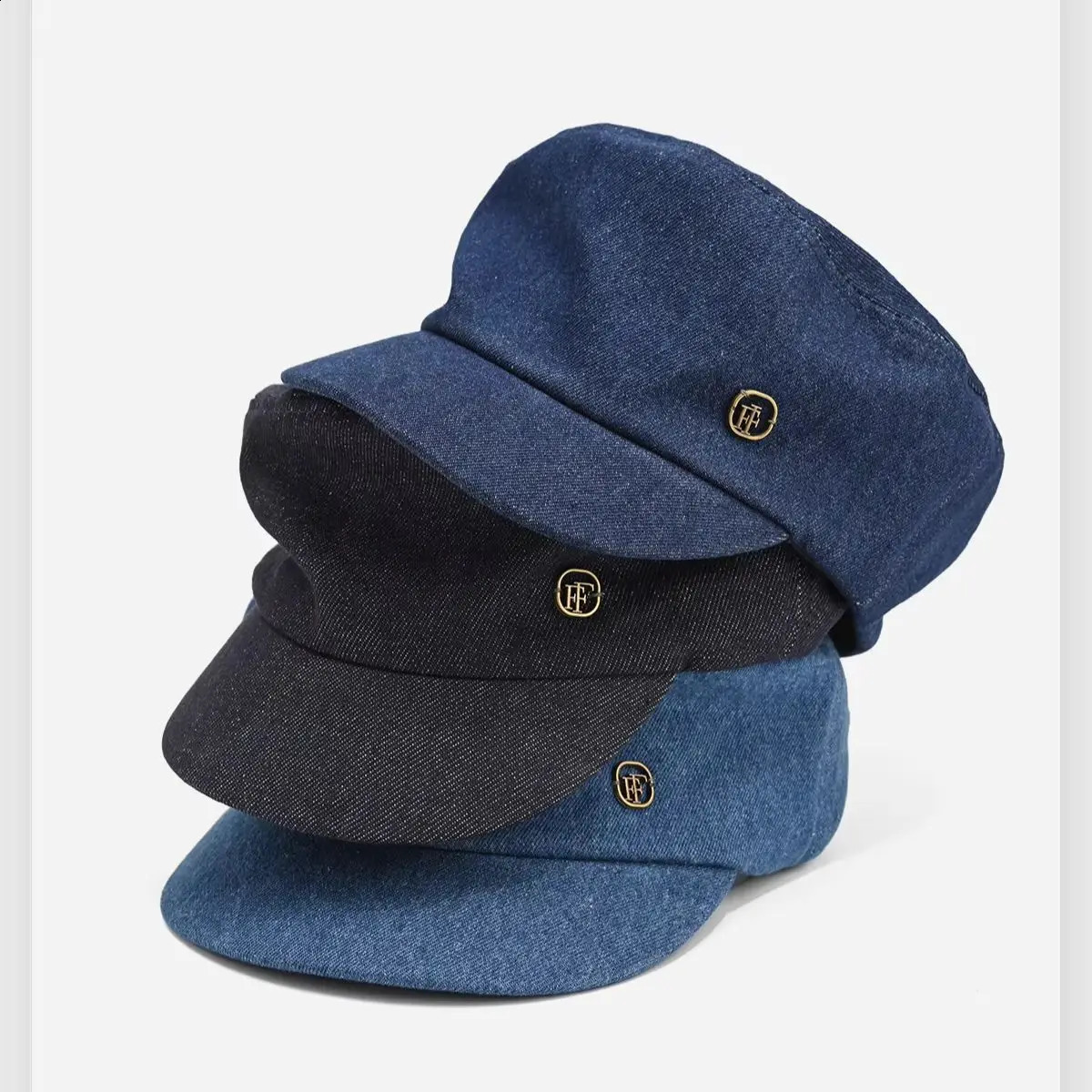 Unisex Military Cap Retro British Style Trendy Flat Top Beret Hat Wide Brim Vintage Fashion for Women And Men 260916