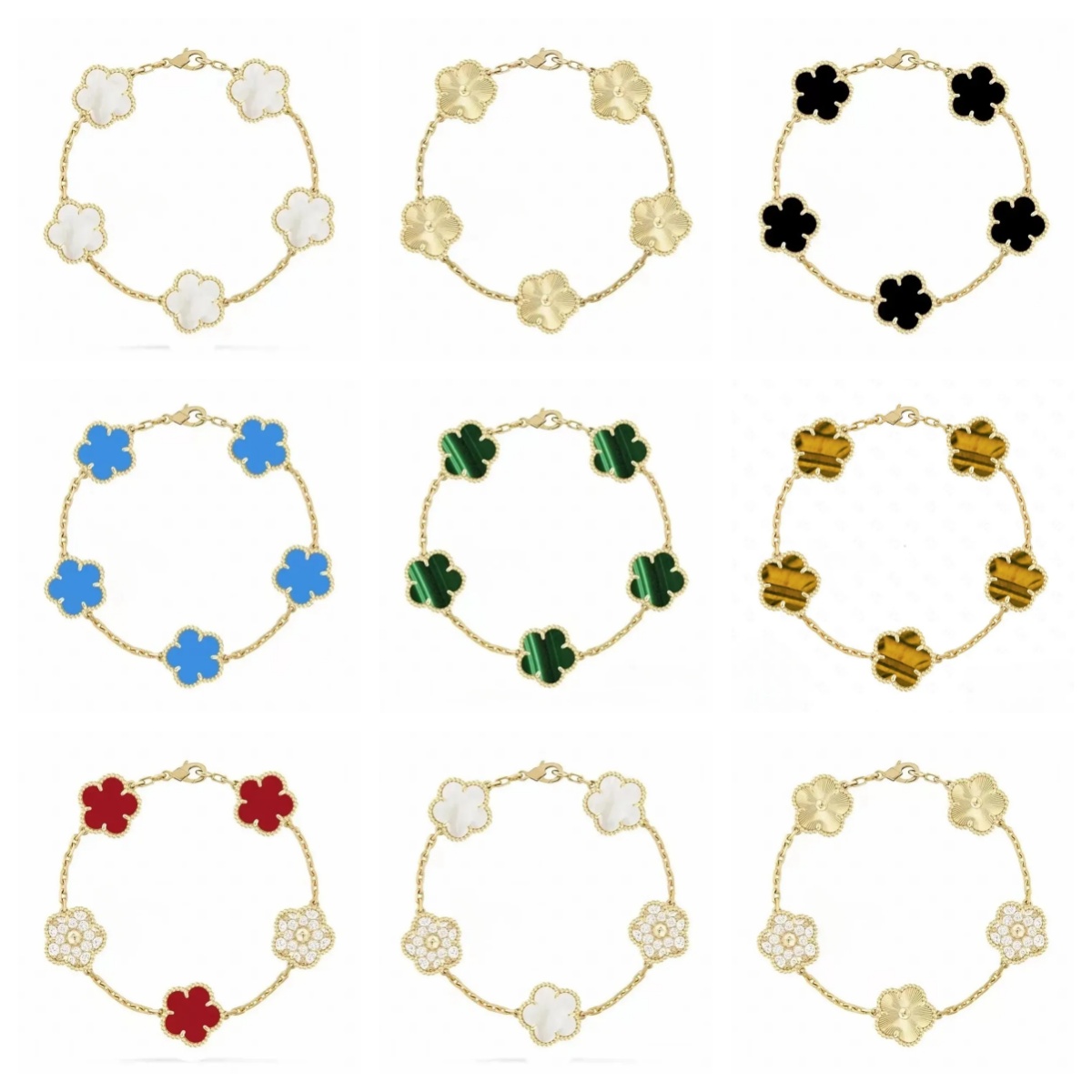 Flower bracelet designer jewlery women charm bracelet stainless steel bracelet men designer bracelet luxury jewelry gold bracelet birthday gift jewe