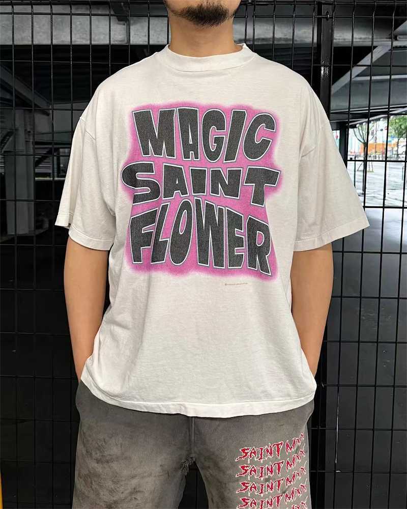 SAINT SS26 Classic Versatile Letter Printed Design Art Style Trendy Round Neck Short Sleeve Street Casual Pure Cotton T-shirt X260916