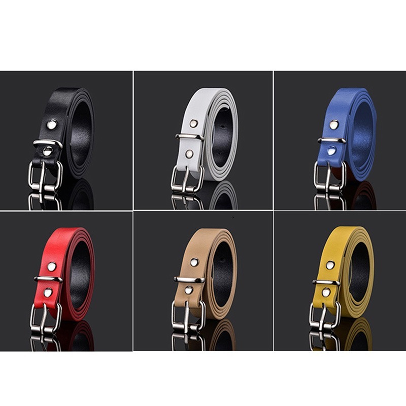 1PC Kids PU Leather Retro Casual Solid Color for Boys & Girls Simple Spring Autumn Children's Elastic Waist Belt W260917