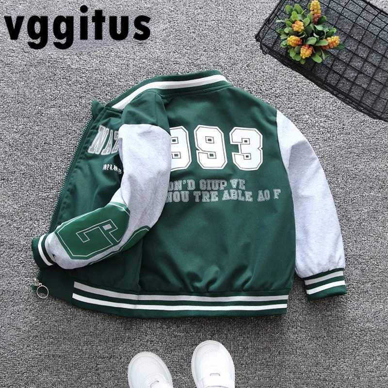 Autumn Boys Spring Fashion Baseball Coat Green Black Letter Print Stand Collar Long Sleeve Bomber Jacket Children Clothes E98611T260916