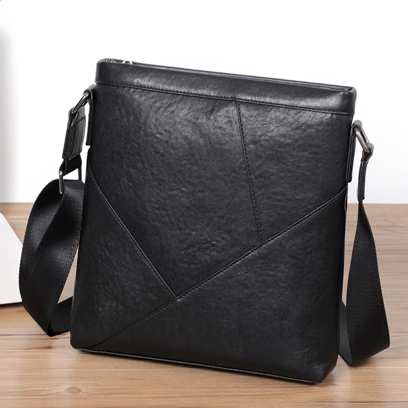Genuine Leather Men Shoulder Bag Work Business Crossbody Casual Side Bags y Gift Husband Father 260917