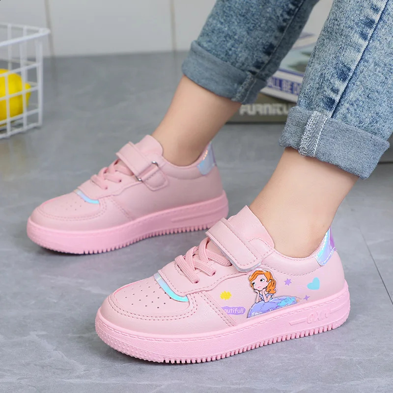 Kids Sneakers Four Seasons Girls Fashion Sports Running Shoes Non-slip Children's Flat Shoes Casual Breathable Outdoor Sneaker 260915