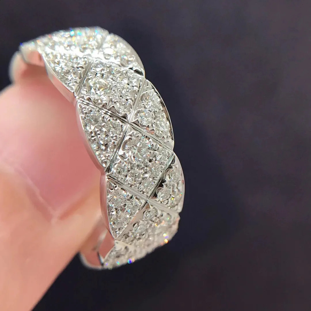 y All e Rings 925 Sterling Silver 18K Gold Plated Lab Diamond For Men Hiphop Band Fine Jewelry 260907