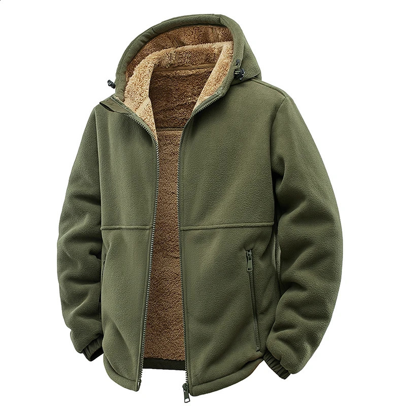 Lamb Wool Jacket Men and Woman Winter Pure Color Plush Lined Cardigan Hoodie Thicken Warm Jackets Long Sleeve Zipper Sweatshirts 260916