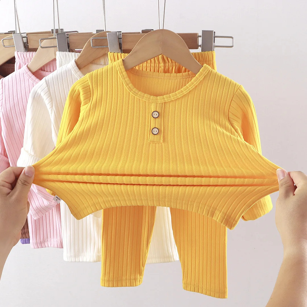 Children's Underwear Sets Autumn Baby Boys Pajamas Korean Version of the Girls Home Wear Children's Clothing 260915