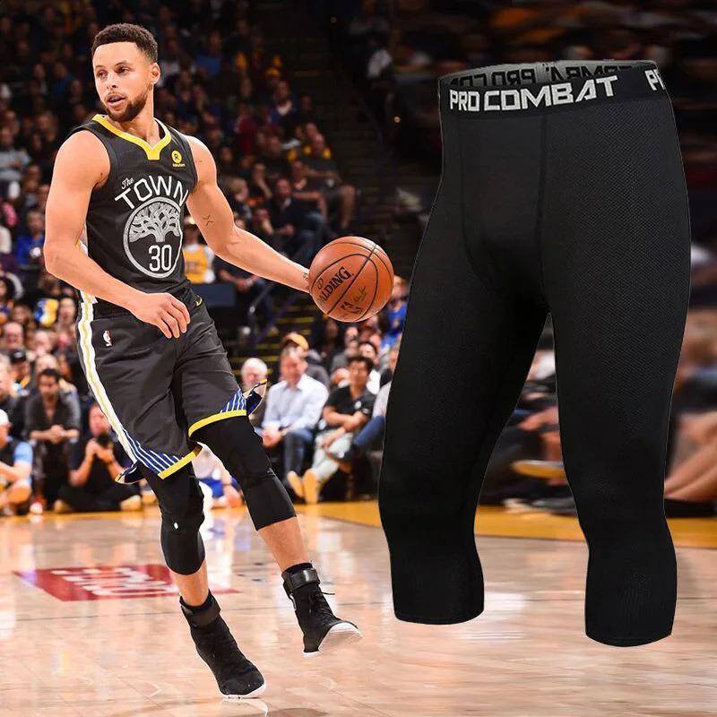 2026 Mens Sports Cropped Pants Sportswear Running Leggings Gym Compression Sweatpants 260917