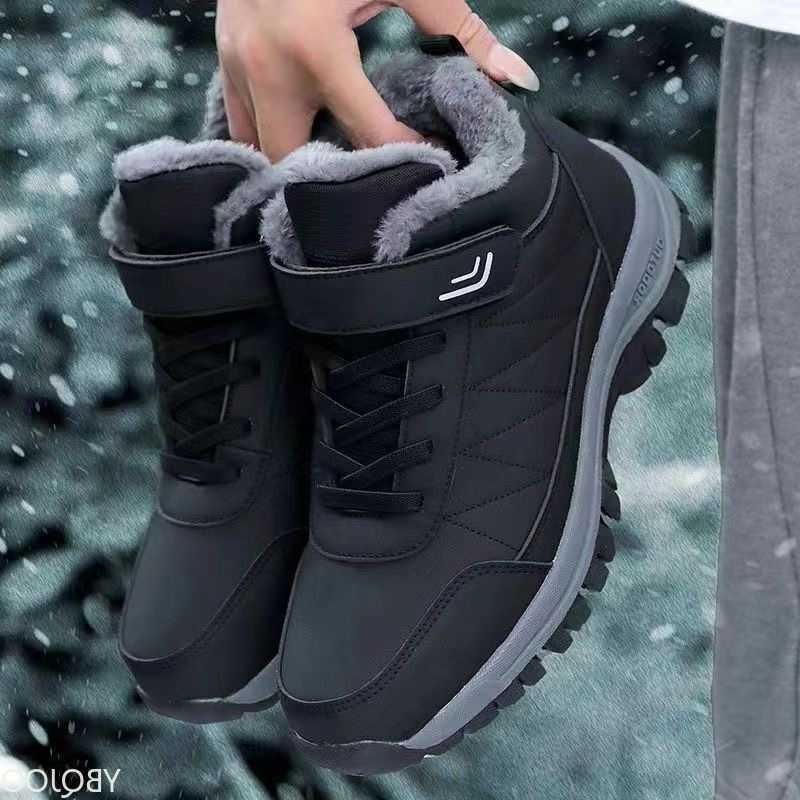 fa1able versatile Warm High Top Short Boots Winter New Style Plush Thick Sole Casual Comfortable Trendy Women's shoes D260917