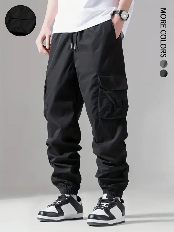 Men's Trousers Nine-Point Trousers Casual Sports Thin Overalls Fitness Running Comfortable Fabrics Simple and Versatile Fashionable 260916