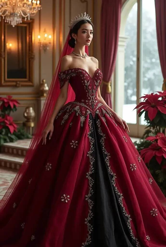 Vintage Princess Wedding Dress Dark Red And Black A Line Gothic Bridal Gown Lace Appliques Off Shoulder Crystal Beaded Renaissance Robe De Mariage