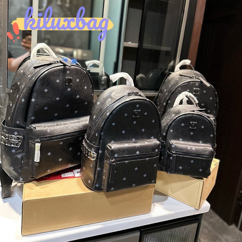 Women Printed Leather Backpack Multi Size Vintage Geometric Pattern Rucksack Casual School Travel Daily Shoulder Bag For Ladies