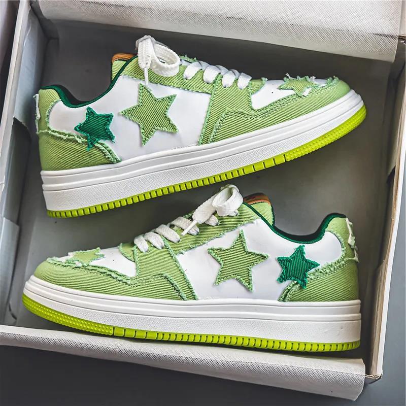 Men Shoes Classic Designer Trainers Black Green White Blue Grey Star Outdoor Sports Runner Running Shoe Breathable Trainer Sneakers Footwear