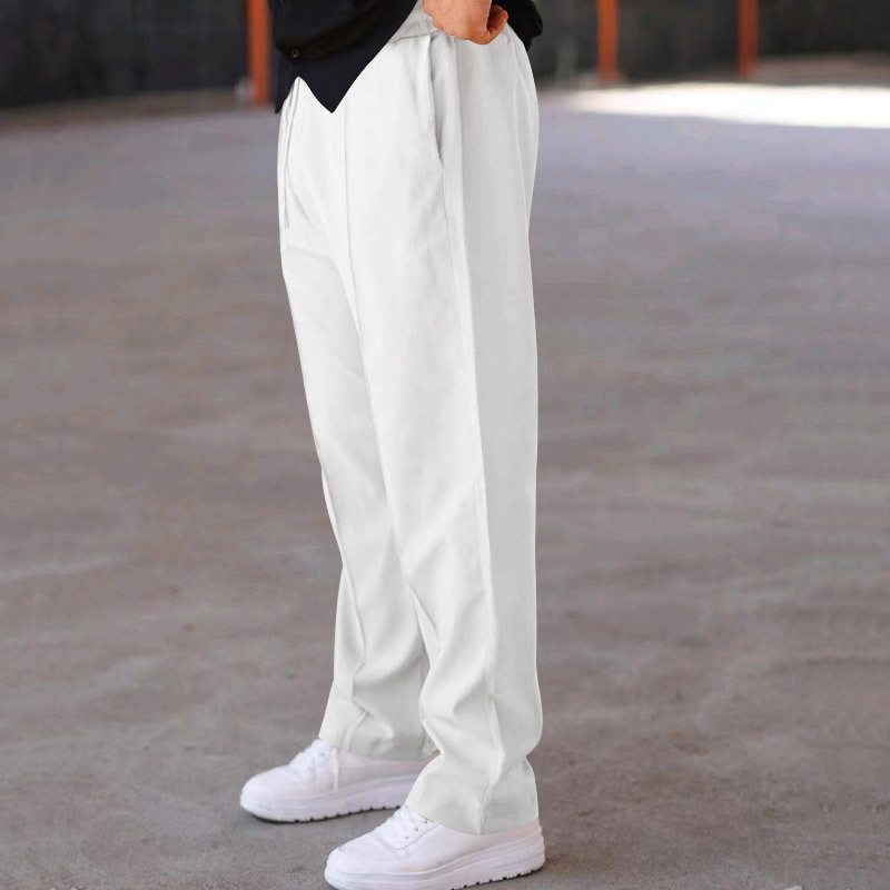 Men's Autumn Loose Straight-Leg Pants - Quick-Dry Soft Fabric Ideal for Sports & Casual Wear