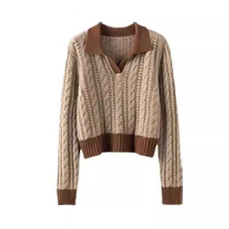 Maillard Large Size Early Autumn Set Women's Wasteland Style Age Reducing Niche Sweater with Patchwork Lace Skirt Two-piece SetW260915