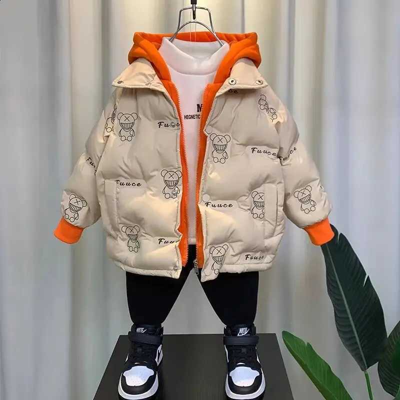 Winter Boys' down Cotton Jacket Thick Coat New Children's Cotton Outerwear for Boys 100-150cmT260916
