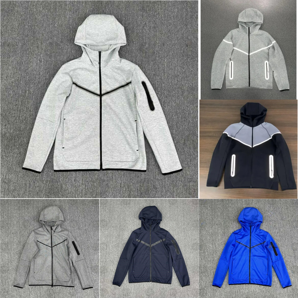 10A High Quality 1:1 Tech Fleece Men's Tracksuits Designer Casual Pure Cotton Hoodie High Quality Jacket Fashion Set Three Dimensional Silicone