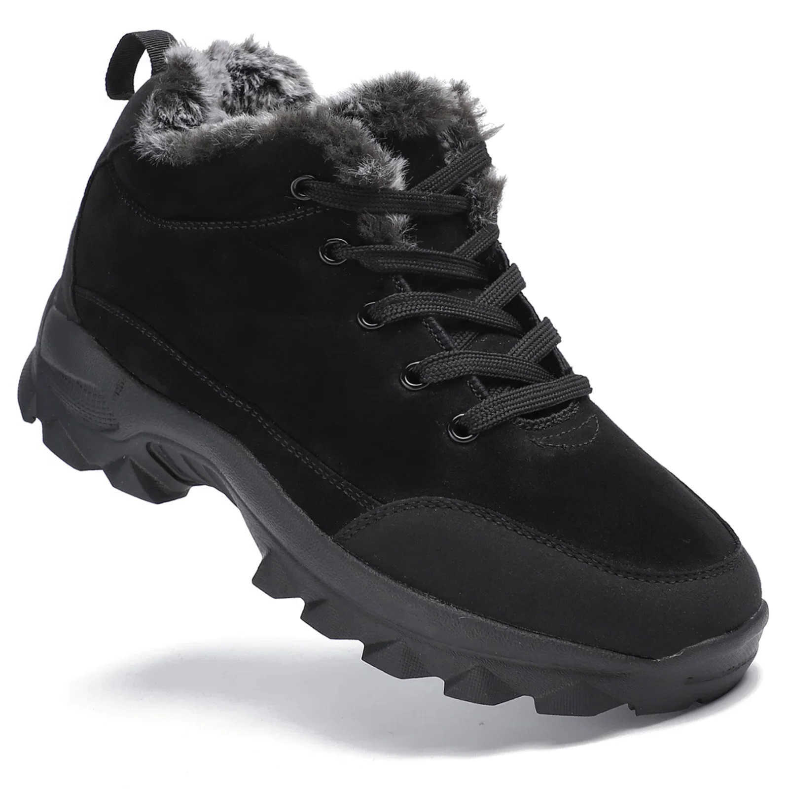 Men Winter Snow Boots with Fur Outdoor Sneakers Men Shoes 2025 New Male Warm Footwear Ankle Boots for Men Botines Botas Hombre D260917