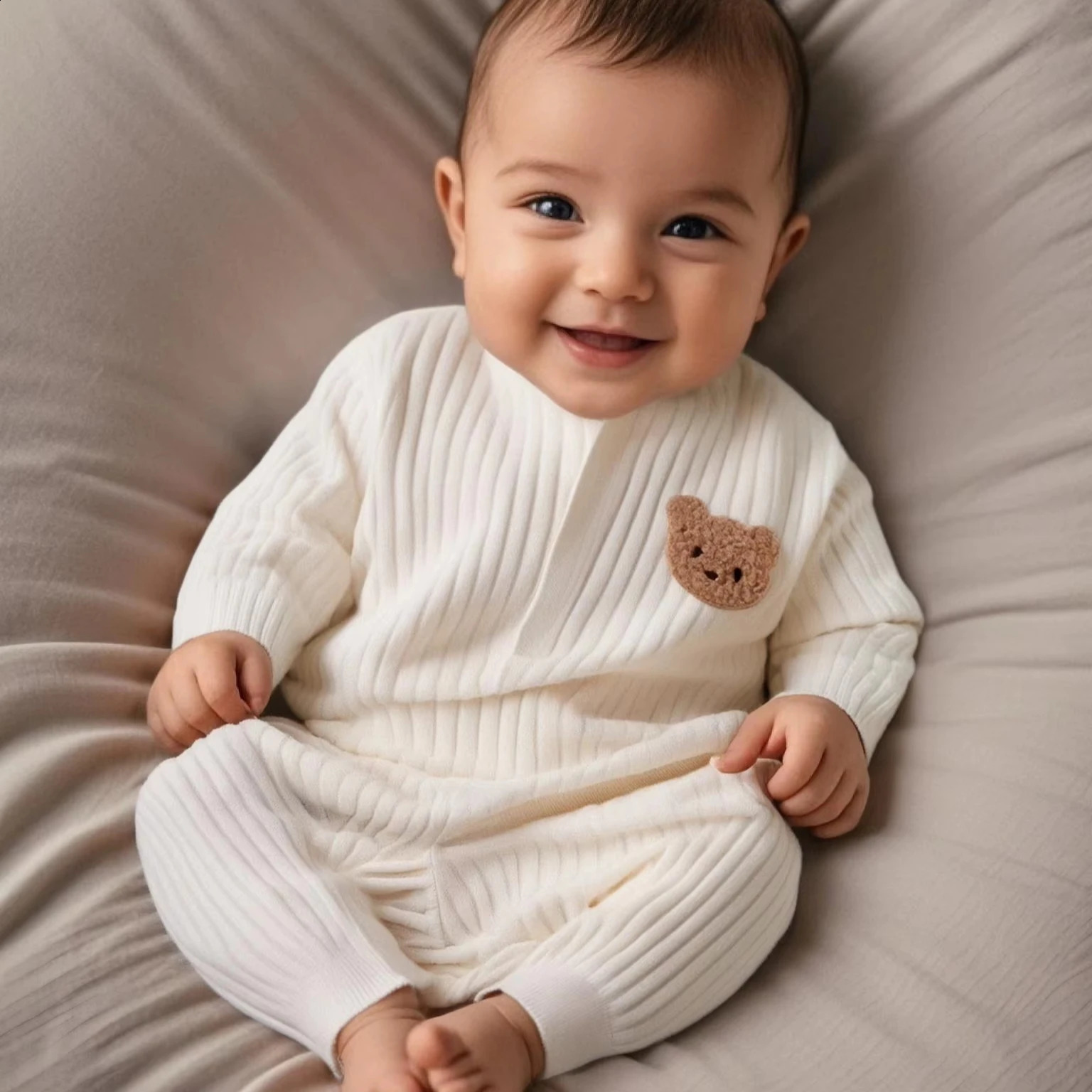 Autumn Baby Clothes Bodysuit One Pieces Boys Girls born Rompers Solid Color 100 Cotton 0-24M Long Sleeve Loungewear Outfit 260916