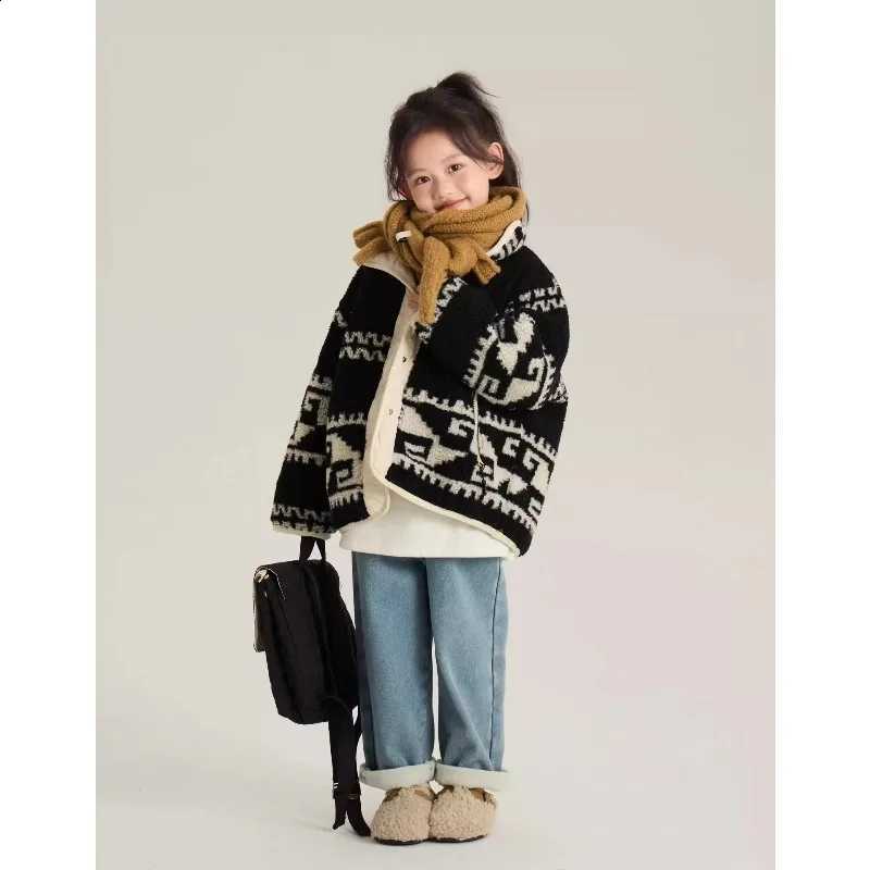 Winter 4-14Yrs Girls Parkas RAISE Children Girls Reversible Thicken Warm Outerwear Coat 2026 Turn Down Collar Kids Girls Jackets J260917