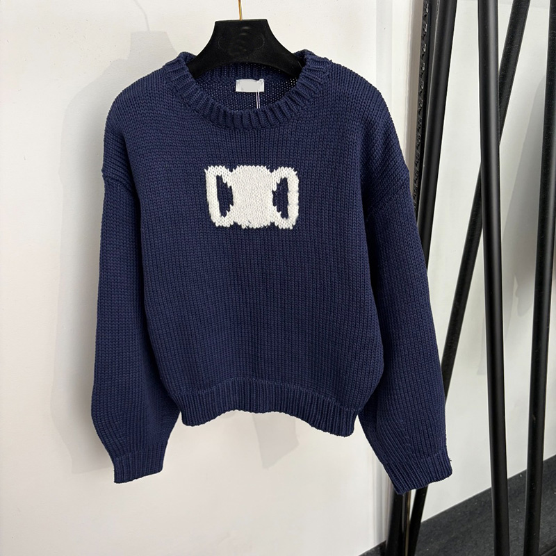 Designer Women Minimalist Loose Pullover Crew Neck Long Sleeve Sweater Autumn Winter Warm Casual School Office Outing Jumper