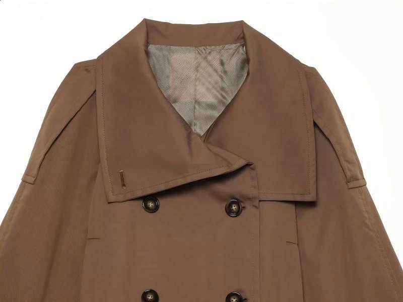 Women's Short Double-Breasted Trench Guobioziy Coat 2026 Spring-Autumn Edition Western Daily Casual Fashion Trendy Versatile D2609091