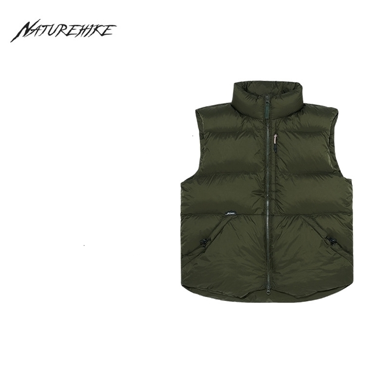 Down Vest Winter Outdoor Lightweight Cold-proof Warm Jacket Camping Breathable Stand Collar 260916
