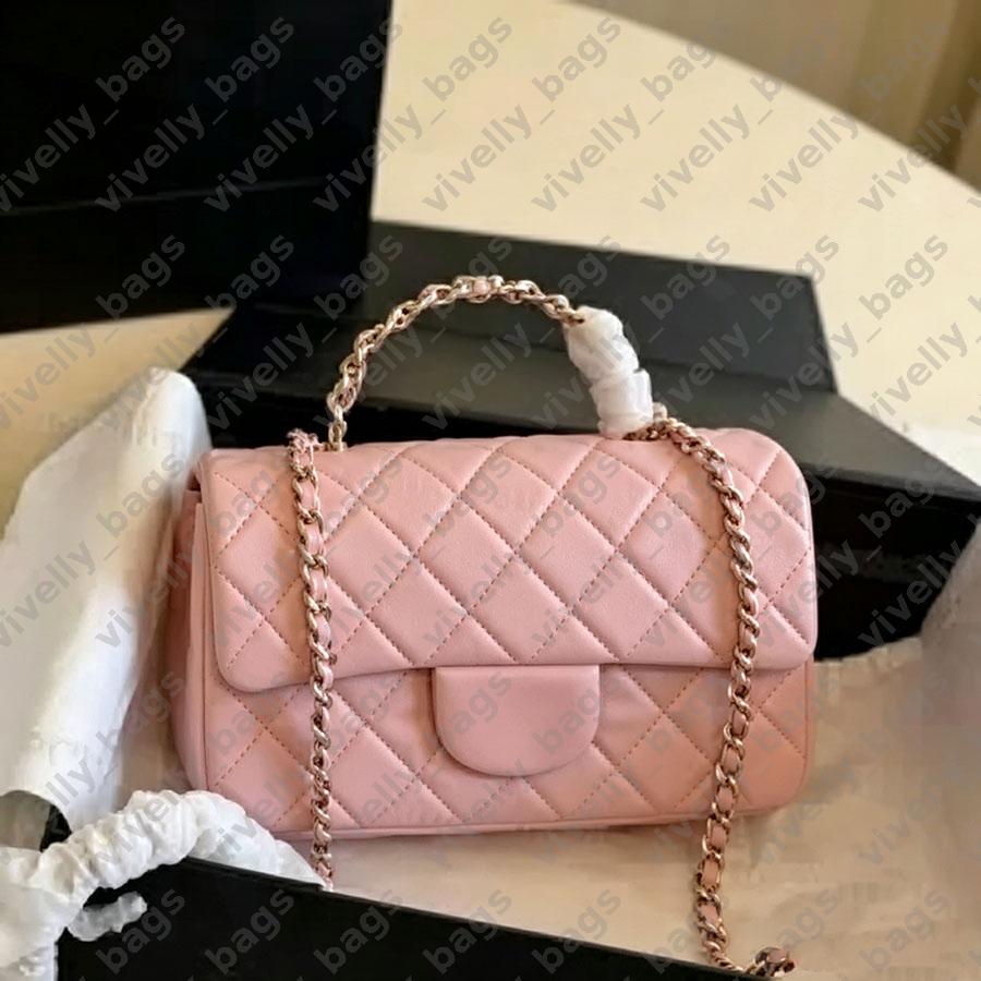 Designer Crossbody Bag Luxury Ladies Small Handle Tote Bag Casual Chain Strap Bag Leather Shoulder Bag Diamond Flap Bag for Daily Use