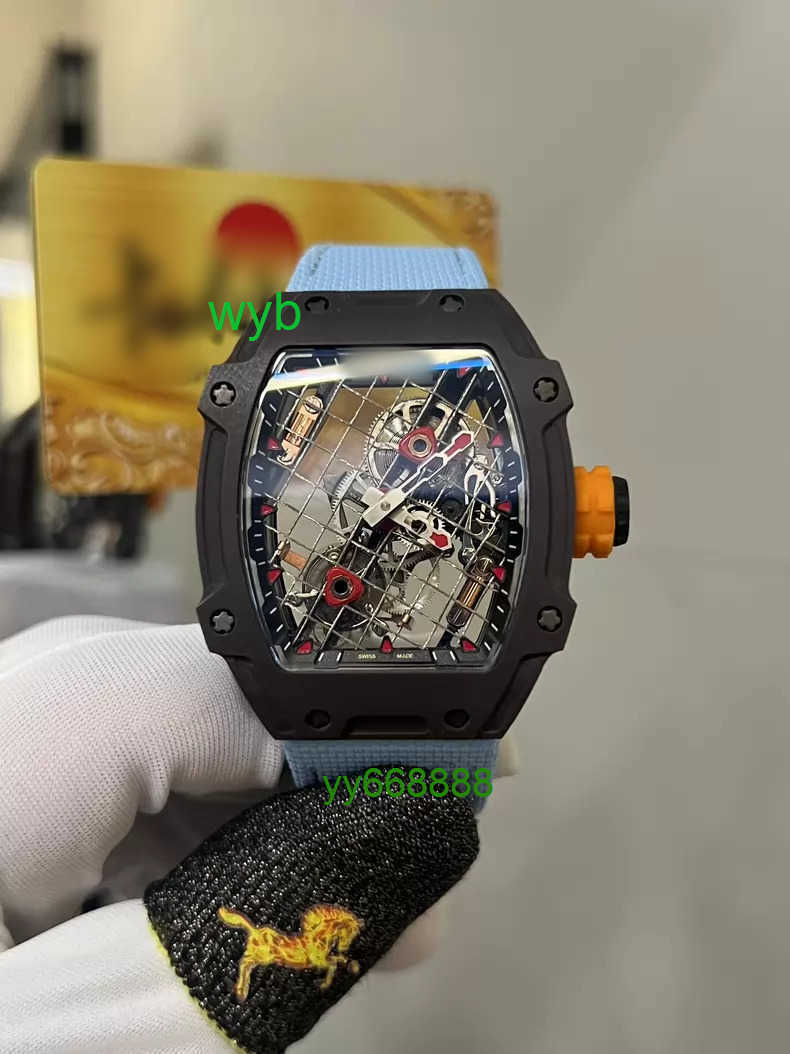 Men Luxury Watch R 27-04 Tennis Racket Tourbillon Automatic Mechanical Watch Men's Watches R M 2704 Wristwatch Sport Watch Designer Watch WYB V