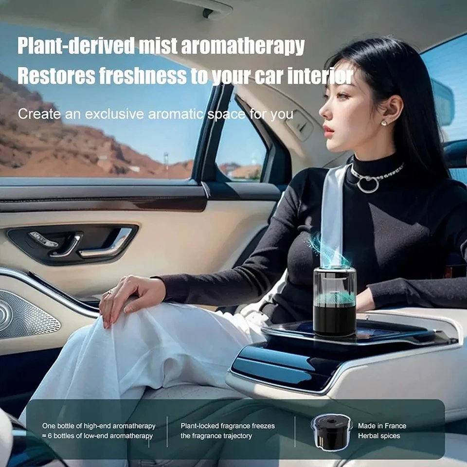 Smart Car Diffuser Adjustable Concentration Cloud Mist Air Freshener