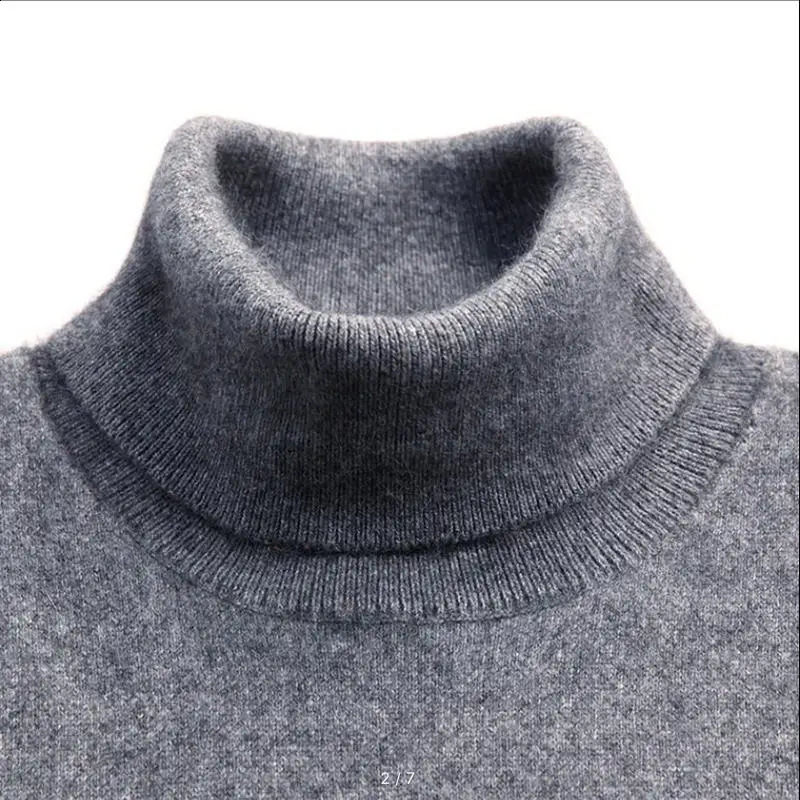 Turtleneck Men Cashmere Cotton Blend Pullover Jumper Autumn Winter Vetement Homme Ropa Hombre Pull Homme Hiver Sweater 260917
