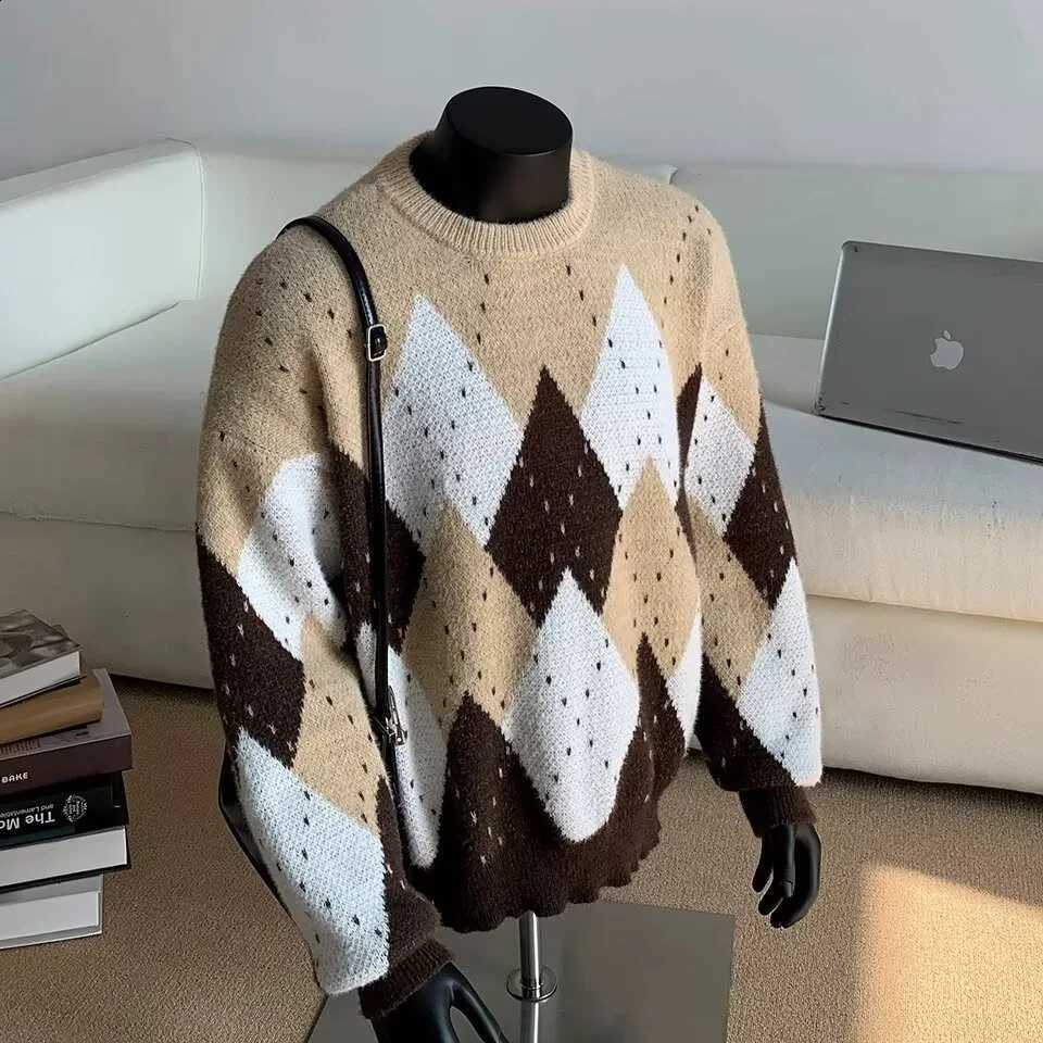 sweater pullover short round Woolen neck sweater spring and autumn thin style fashionable and western-style wool print base s J260916