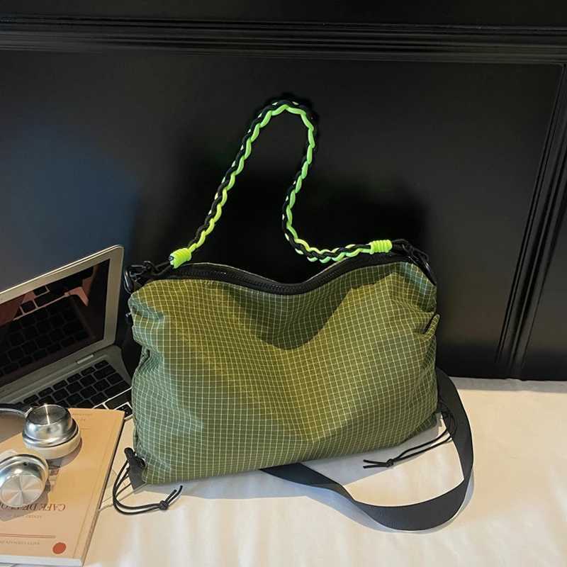 Unique Stylish Large Capacity Nylon Leisure Commuter Bag Women's Tote Crossbody Bag City Simple Style Soft Polyester Lining H260916