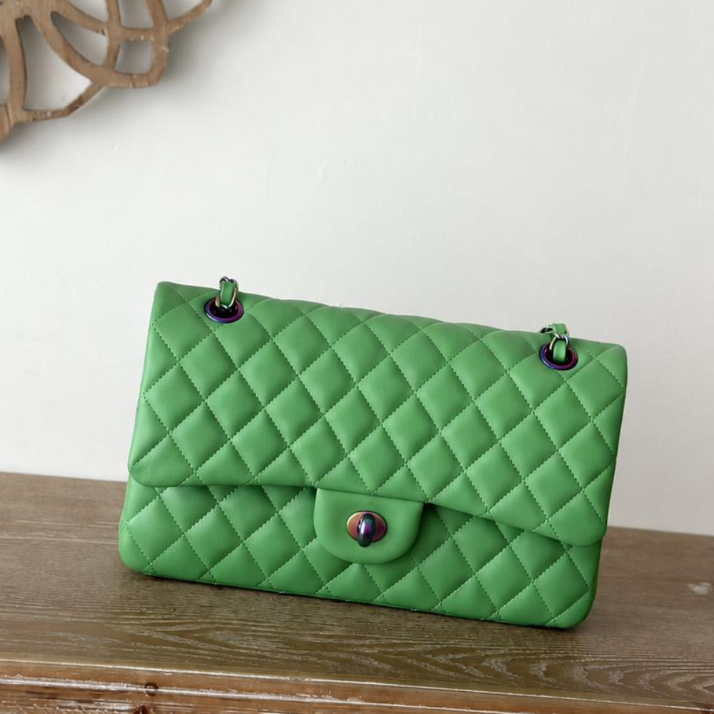 Flap Chain Bag Quilted Lambskin Refined Shoulder Crossbody Purse Shopping Dinner Evening Top-Tier Designer New Arrival