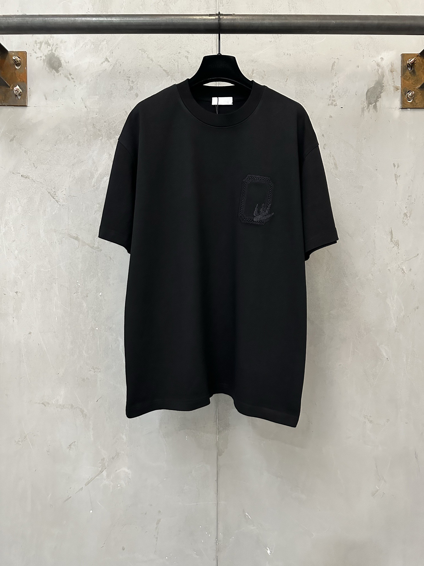 Men's Plus Tees & Polos Round neck embroidered and printed polar style summer wear with street pure cotton aT33