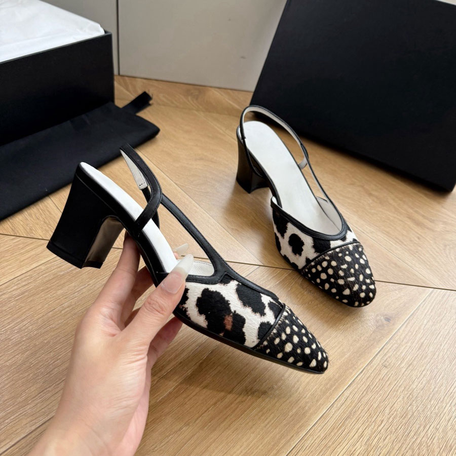 Nouveaux talons slingback en daim sandales à talons chaton morceaux de femmes chaussures habillées à talons blocs chaussures de mariage de luxe t