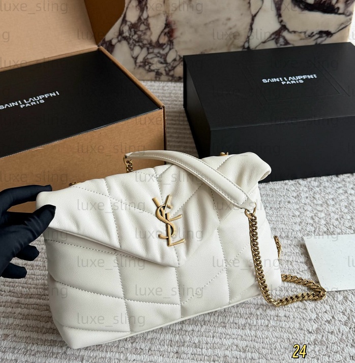 Loulou Puffer Puff Cloud Bag chain bag for women classic Soft sheepskin designer bag vintage Hardware logo shoulder bag crossbody bags Designer Bags